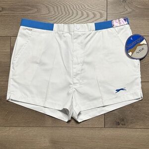 Slazenger‎ Vintage 3” Tennis Shorts Retro Preppy White Size 38